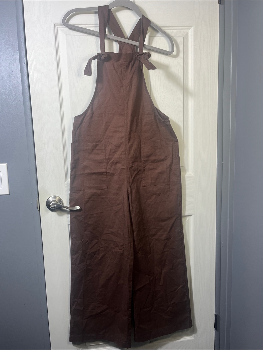 Zenana Outfitters Brown Wide Leg Jumpsuit Overalls - NWOT